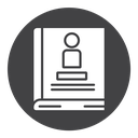 Biography Black Filled icon