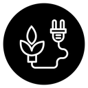 Biomass energy icon