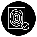 Biometric security icon