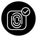 Biometric security icon