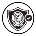 Biometric security icon