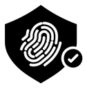 Biometric security icon
