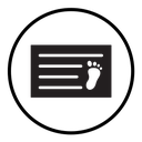 Birth certification icon