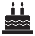 Birthday cake icon