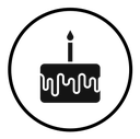 Birthday cake icon