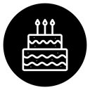 Birthday cake icon