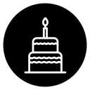 Birthday cake 3 icon