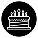 Birthday cake icon