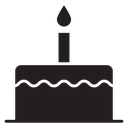 Birthday cake icon