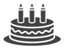 Birthday cake icon