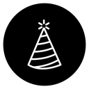 Birthday hat 4 icon
