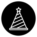 Birthday hat icon