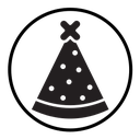 Birthday hat icon
