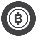 Bitcoin Black Filled icon