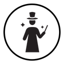 Black magic icon