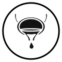 Bladder flush Black Filled icon