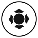 Blank Fire Department badge icon
