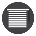 Blinds Black Filled icon