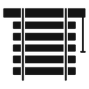 Blinds open 3 icon