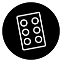 Blister drug pack icon
