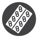 Blister drug pack Black Filled icon