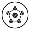 Blockchain technology icon