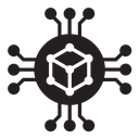 Blockchain technology icon
