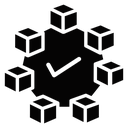 Blockchain technology icon