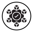 Blockchain technology icon