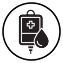 Blood bag icon