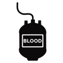 Blood bag icon