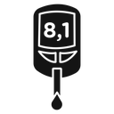 Blood glucose icon