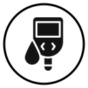 Blood glucose icon