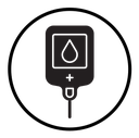 Blood glucose icon