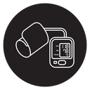 Blood pressure meter icon