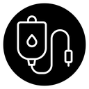 Blood transfusion icon