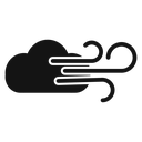 Blowing wind icon