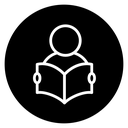 Book open reader icon