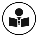 Book open reader icon