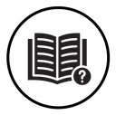 Book with question mark icon