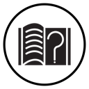 Book with question mark icon