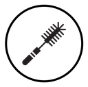 Bottle sweeper cleaning brush icon