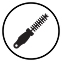 Bottle sweeper cleaning brush icon