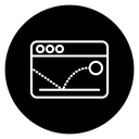 Bounce rate icon
