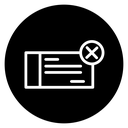 Bounced check icon