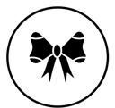 Bow black filled icon