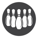 Bowling Black Filled icon