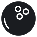 Bowling ball icon