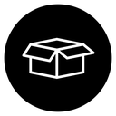 Box Black Filled icon