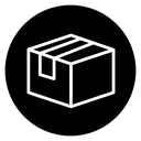 Box Black Filled icon